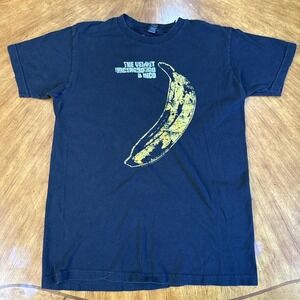 2000s Velvet Underground & Nico Warhol Banana T-Shirt Black Medium